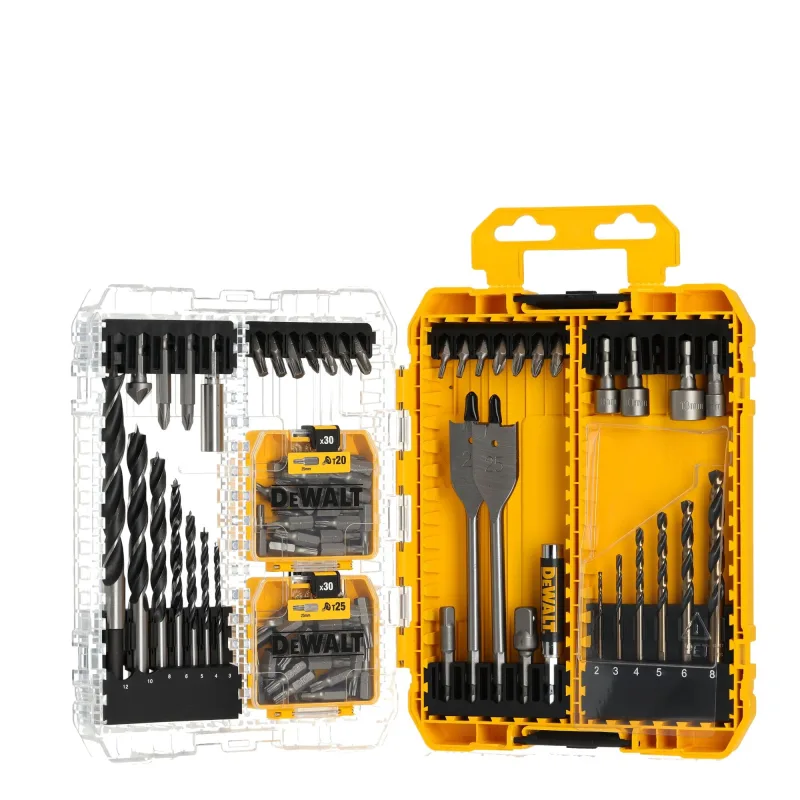 DeWalt zestaw de 100 piezas de brocas y puntas, ideal para perforaciones en diversos materiales, alta durabilidad, resistencia al desgaste, diseño optimizado para herramientas eléctricas.