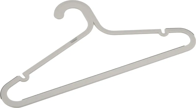 Juego de 5 Perchas Antienredos Orderly™, para Organizar Ropa, Color Crudo, Diseño Ergonómico, Resistente, Evita Enredos y Arrugas, Maximiza el Espacio en el Armario.