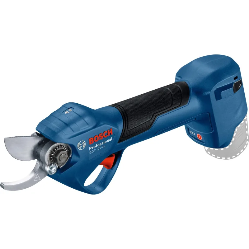 Bosch Professional 12V System GGP 12V-25 podadora (hasta 4500 cortes por carga, motor Brushless sin escobillas, cortes de 25 mm, sin batería)