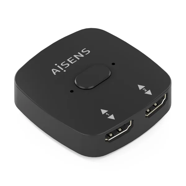 AISENS HDMI Conmutador Switch 4K@60Hz 2x1, Negro