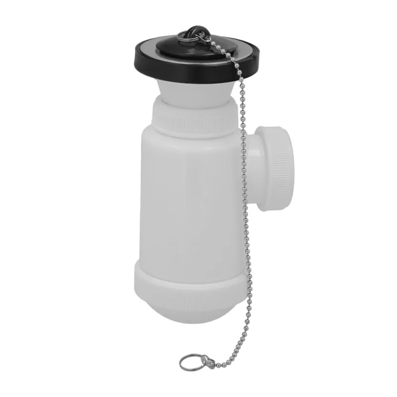 SIFON BOTELLA CON VALVULA, TAPON Y CADENA