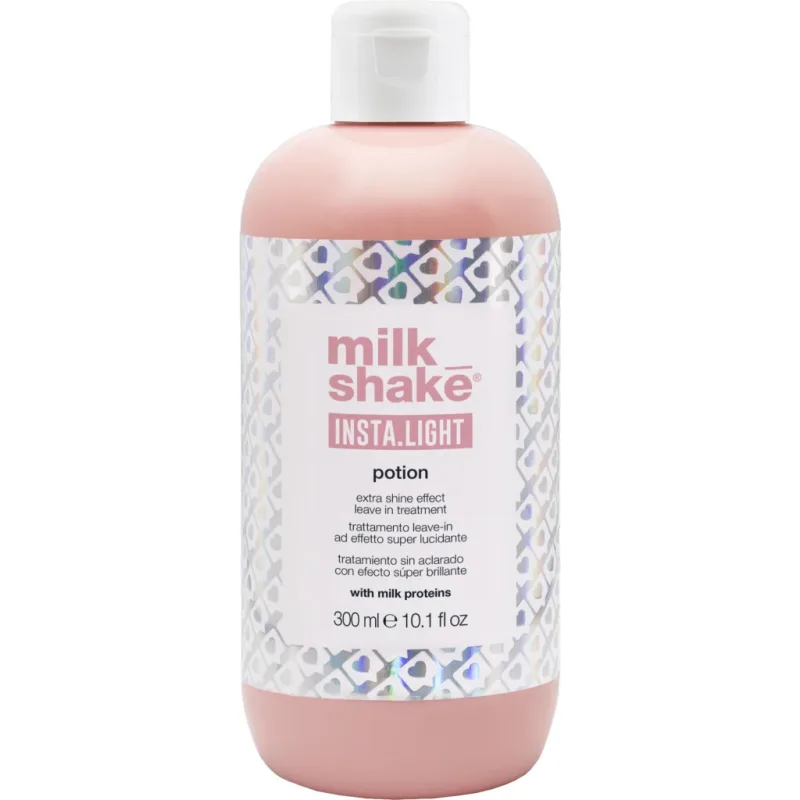 Milk Shake, Poción Insta Light, Proteínas de Leche, Tratamiento de Crema Sin Aclarado para el Cabello, Brillo, 300 ml
