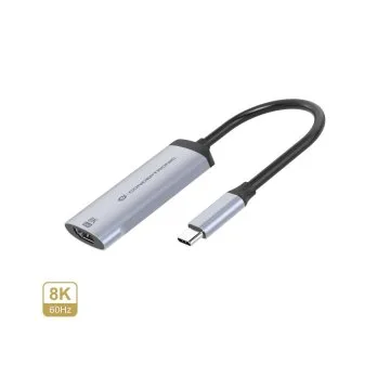 Conceptronic ABBY23G Adaptador gráfico USB 7680 x 4320 Pixeles Plata