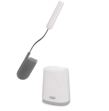 Cepillo de baño Joseph Joseph Flex Lite diseño flexible e higiénico con cabezal en forma de D para una limpieza profunda y eficaz color gris claro