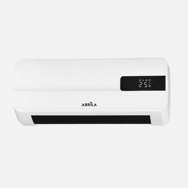 ABRILA - Majuelo - Split Cerámico PTC Blanco 2000W | 2 Potencias | Termostato Ajustable | Remoto | Temporizador | Protección | Blanco