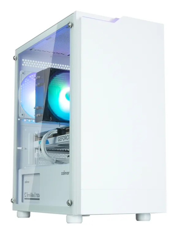 Caja+Medio+Torre+ATX+Zalman+T4+Más+con+panel+vitr%C3%A9+%28Blanco%29