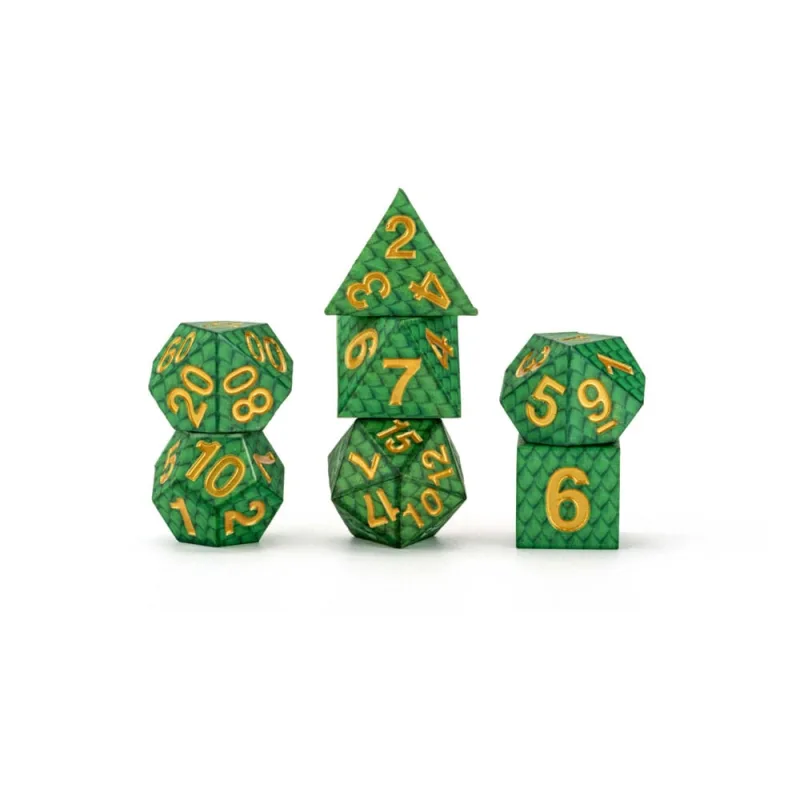 Fanroll - Dragon Storm Silicone Dice Set - Green Dragon Scales