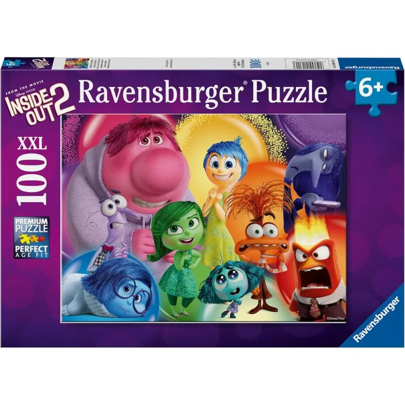 Ravensburger - Puzzles XXL Inside out 2 | Puzzle 6 Años O Más | Regalo Niño 6 Años O Más De 100 Piezas | Rompecabezas Niños De 36 X 49 Cm | Ravensburger Puzzle