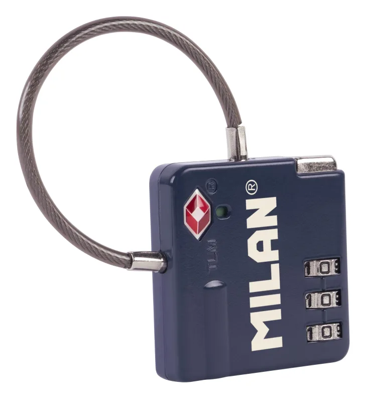 MILAN® Candado con cierre de combinación, colección 430 since 1918, azul marino