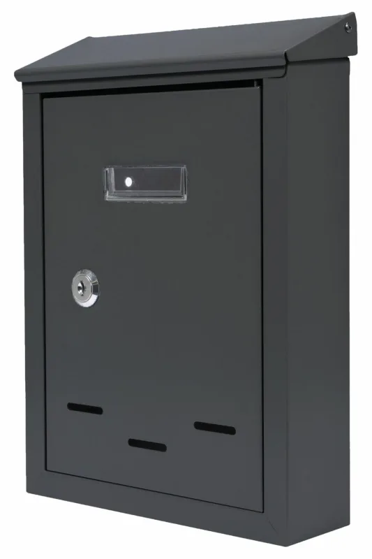Aw skrzynka na listy czarna 01 / 300x200x65mm