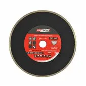 Awtools, 125x22,2 mm, disco de diamante continuo, para cortes precisos en cerámica, gres y piedra, borde completo, compatible con amoladoras, uso profesional, color metálico