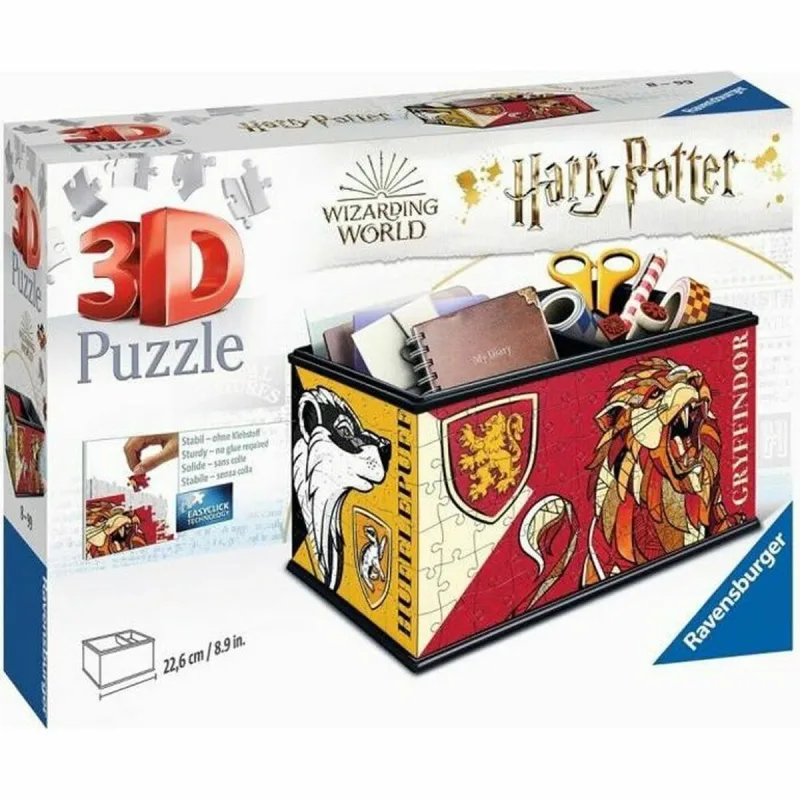 Ravensburger - Puzzle 3D Niños Storage Box Harry Potter | Puzzles 3D para Niños De 8 Años O Más | Maquetas para Montar De 216 Piezas | Regalo Niño 8 Años O Más
