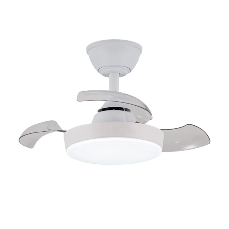 Ventilador de techo led 3cct aspas retráctiles hornet 32 w 3195 lm blanco