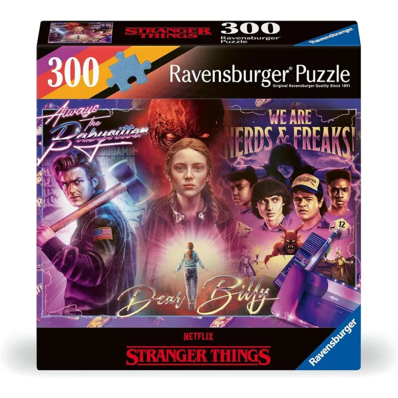 Ravensburger - Puzzle 300 Piezas Stranger Things | Puzzle Adultos | para Toda La Familia | 49 X 36 Cm | Rompecabezas Adultos | Regalo Navidad
