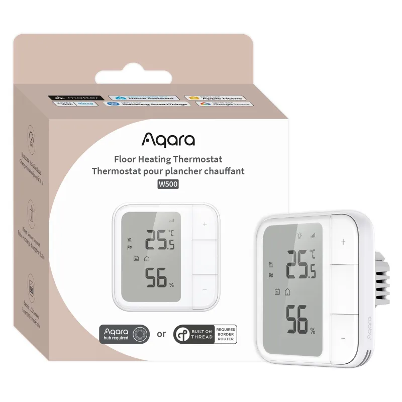 Aqara floor heating thermostat w500 | termostato para suelo radiante |