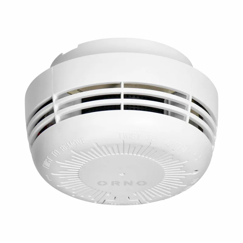 Sensor de Humo ORNO con Batería 9V, Vida Útil de 10 Años, Detección de Humo para Hogar, Oficina y Comercio, Instalación Rápida