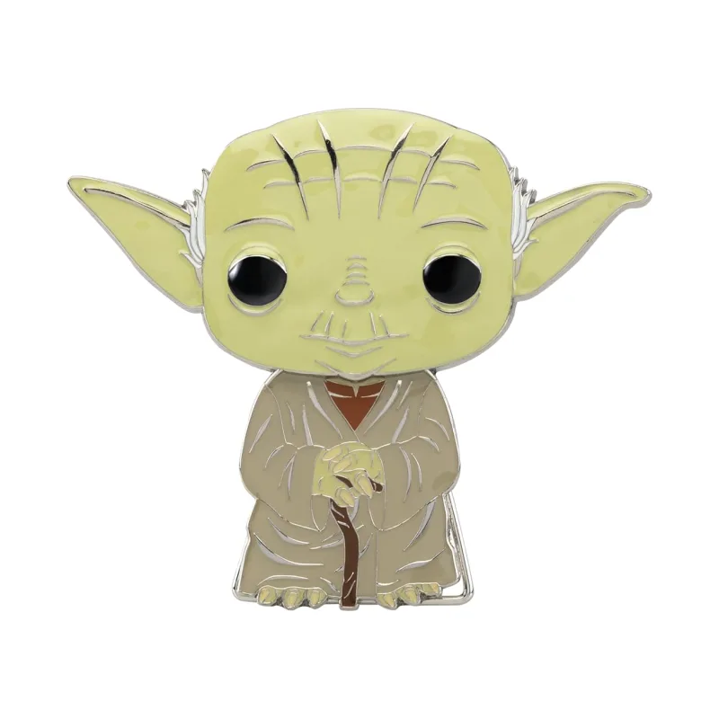 Loungefly Funko POP! Pin De Esmalte De Esmalte Grande STAR WARS: TODA CHASE GROUP - Yoda - Star Wars Pin De Esmalte - Broche Imperdible Coleccionable - Para Mochilas & Bolsas - Idea Para Regalo
