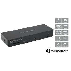 Conceptronic DONN30B base para portátil y replicador de puertos Alámbrico Thunderbolt 4 Negro