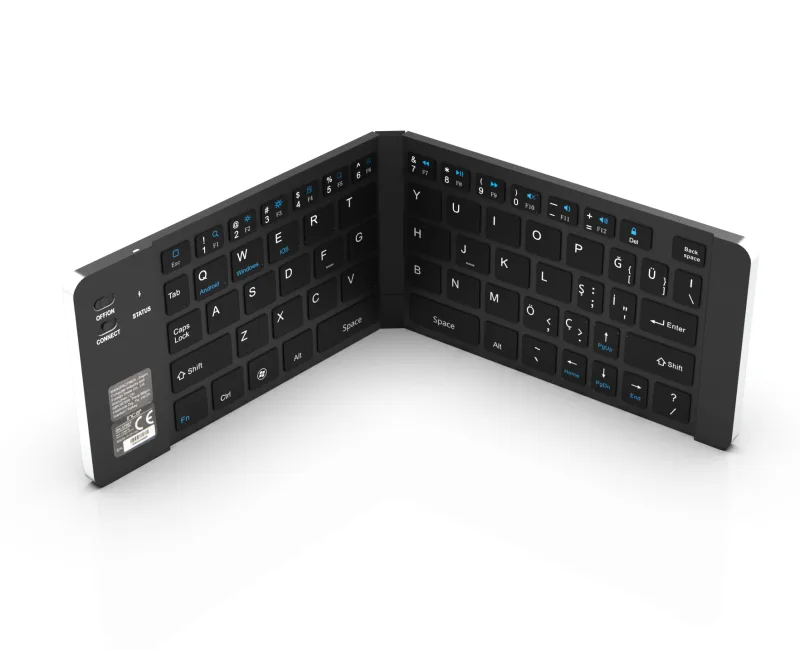Inca IBK-579BT teclado Hogar Bluetooth Metálico, Plata