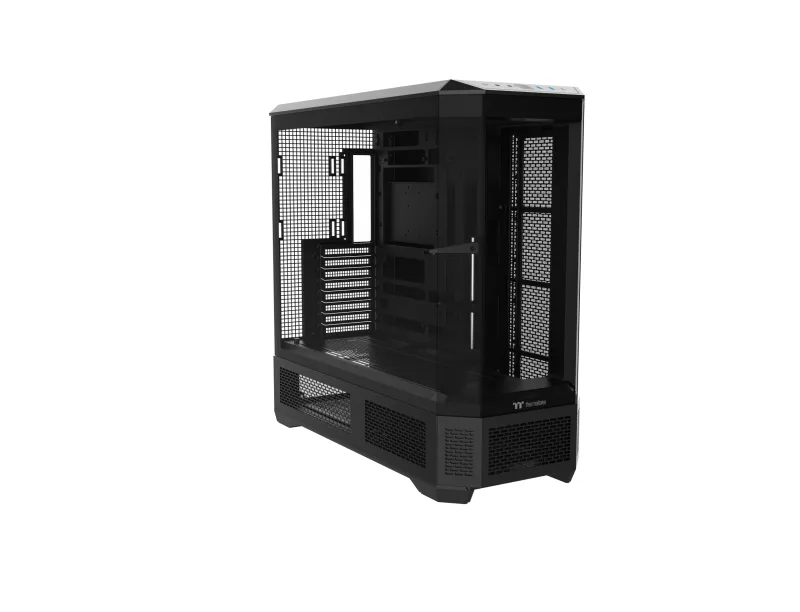 Thermaltake View 600 TG | Full Tower E-ATX | Diseño Panorámico con 4 Paneles de Cristal Templado | Compatible con Radiadores de hasta 420mm y 10 Ventiladores de140 mm | Negro