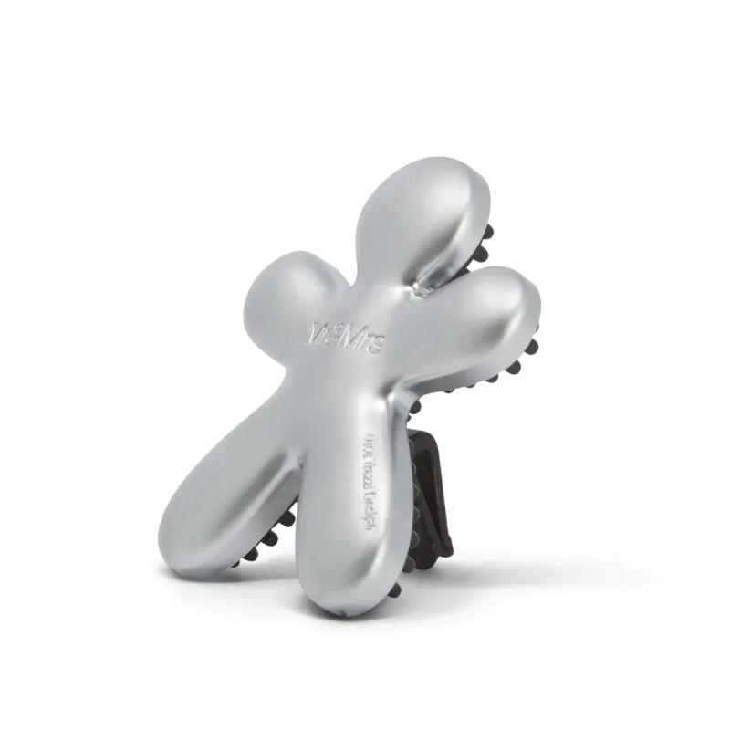 Mr & Mrs FRAGRANCE - Difusor de coche Niki clásico plateado satinado con aroma a aire fresco