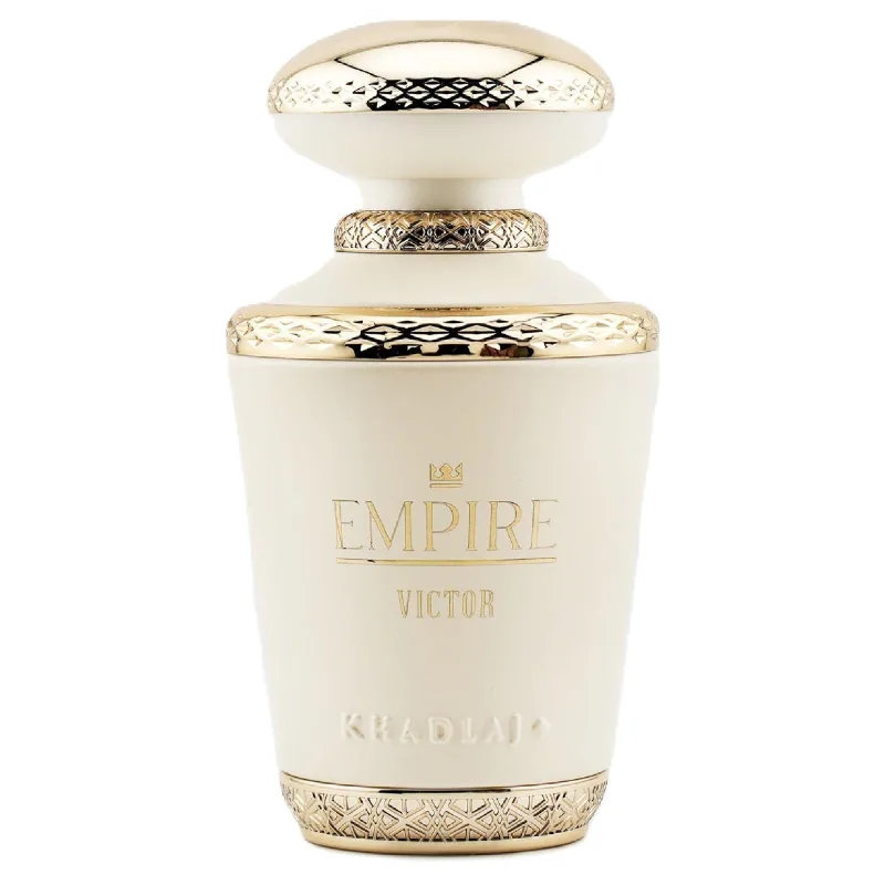 Empire Victor Eau de Parfum Spray para hombre y mujer de Khadlaj Perfumes, 100 ml - Aroma real y dulce con almizcle, vainilla, bergamota y jazmín