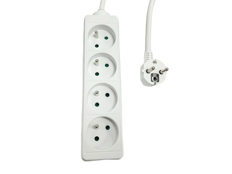 4-way power strip french type