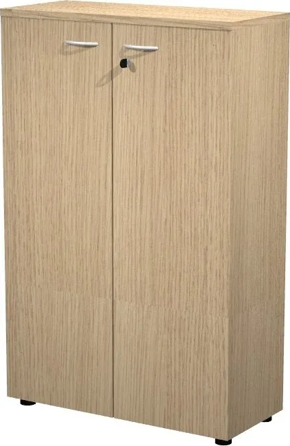 Artexport armario medio presto con puertas 2 estantes 22mm regulables con trasera roble