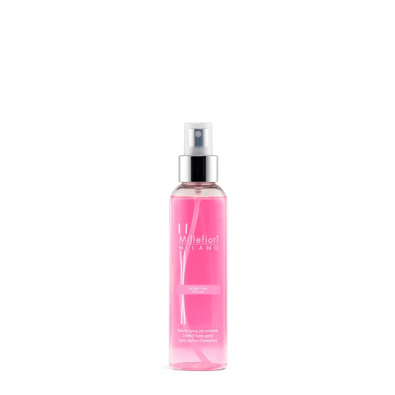 Millefiori Milano Lychee Rose 7SRRO - Spray para habitación (150 ml, Nota Superior de Pimienta de Szechuan, Lichee