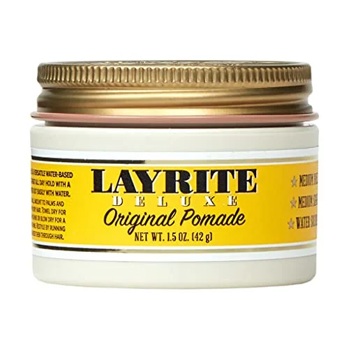 Layrite Pomada Original 42g | Fijación Media | Soluble en Agua | Brillo Medio