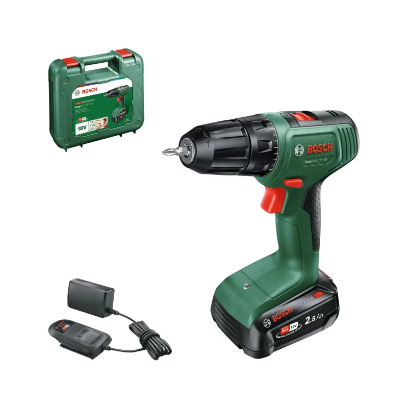Bosch atornillador a batería EasyDrill 18V-38 (1 batería de 2,5 Ah; sistema de 18 V; en maletín de transporte)