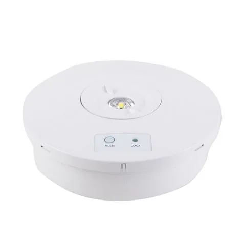 Elbat luz de emergencia sobre pared - 330 lumens - 6000k - 2w - luz fria - 3 horas de autonomia - bateria de litio