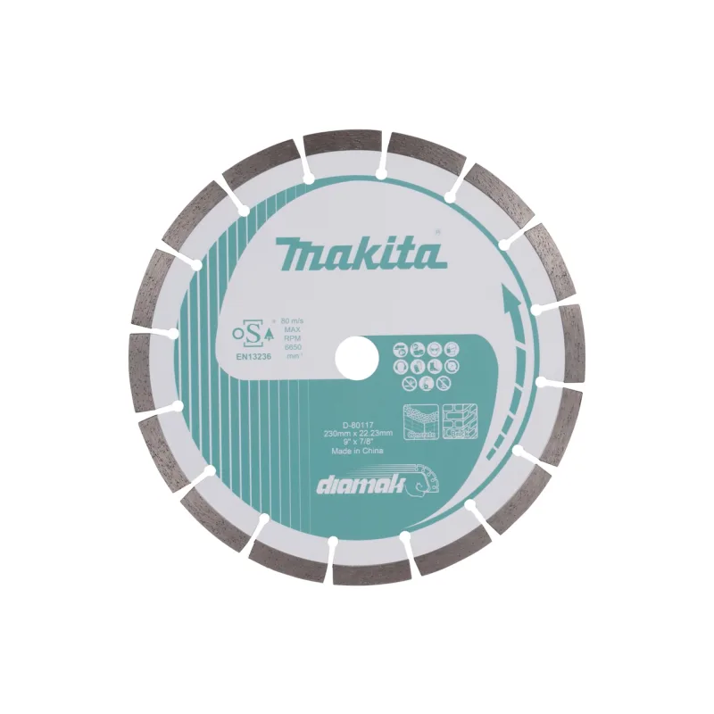 Makita D-80117 - Disco de diamante de banda segmentada de 230 mm