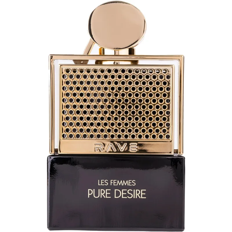 Rave Pure Desire Gold de Lattafa para mujer - Spray EDP de 3.4 onzas