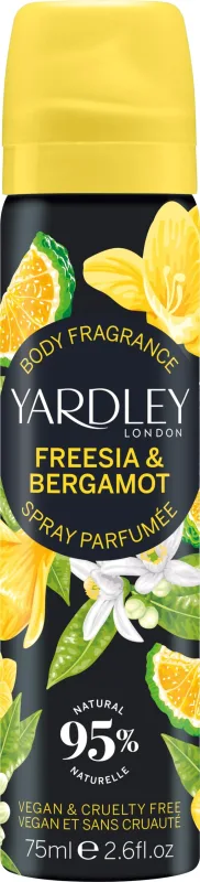 Desodorante Yardley London Freesia & Bergamota, 2 unidades de 75 ml (2 x 1 unidad)