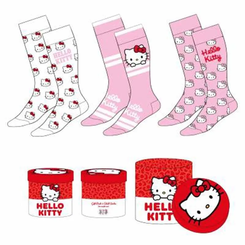 Hello Kitty Mujer Calcetines multicolor