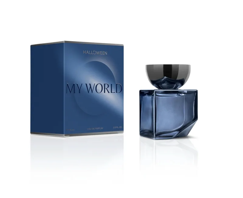 Halloween My World, Eau de Parfum para hombre, Fragancia Amaderada Aromática, 75 ml con Vaporizador