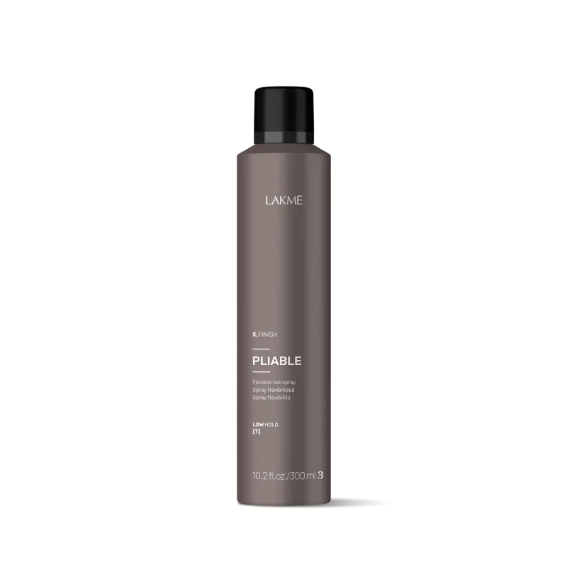 Lakme Spray Fijador Capilar, K.FINISH PLIABLE. Cabello suave y flexible. Control total y brillo natural para todo tipo de cabellos.