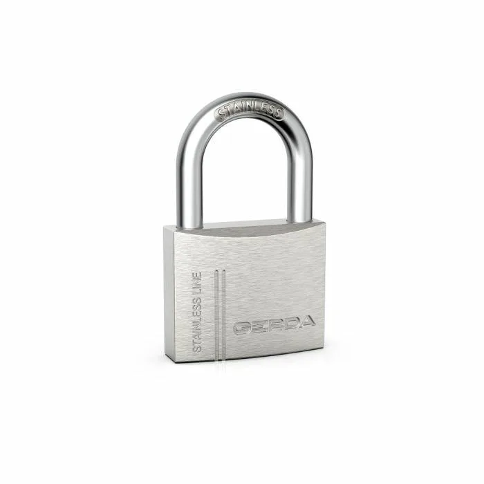 Kłódka stalowa stainless 40mm gerda blister