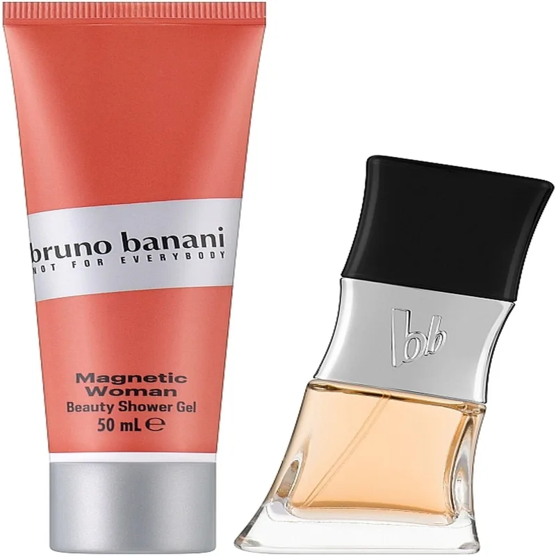 Bruno banani magnetic woman gift set 30ml edp + 50ml shower gel
