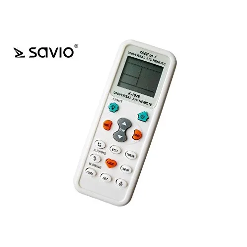 Savio K-1028 mando a distancia IR inalámbrico Aire Acondicionado Botones