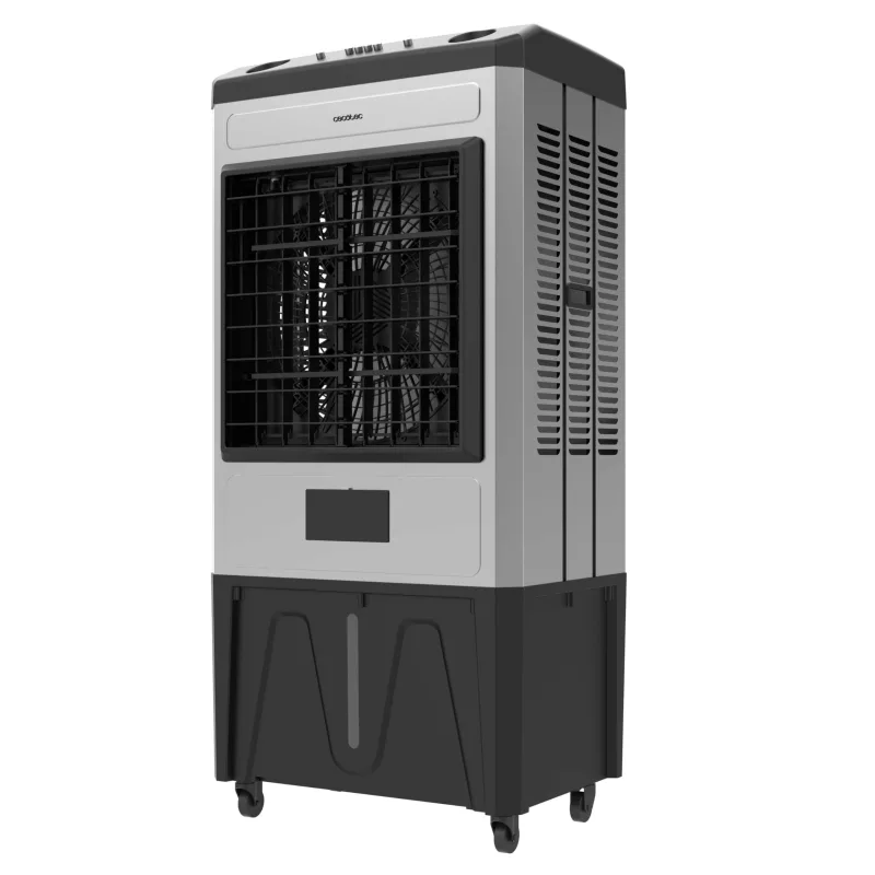 Cecotec Ventilador de Pie Silencioso con Mando Airindustry 60000. 200W, Depósito 60L, Flujo de Aire 6000m³/h, 3 Velocidades, Fácil Uso, Ruedas Multidireccionales, Oscilación Ajustable, Robusto