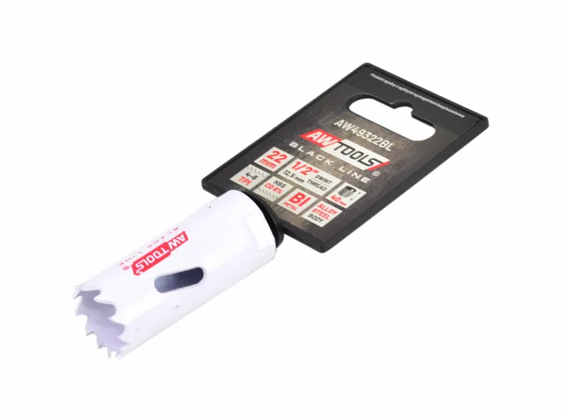 Awtools sierra bimetálica HSS-Co 8% 25mm línea negra