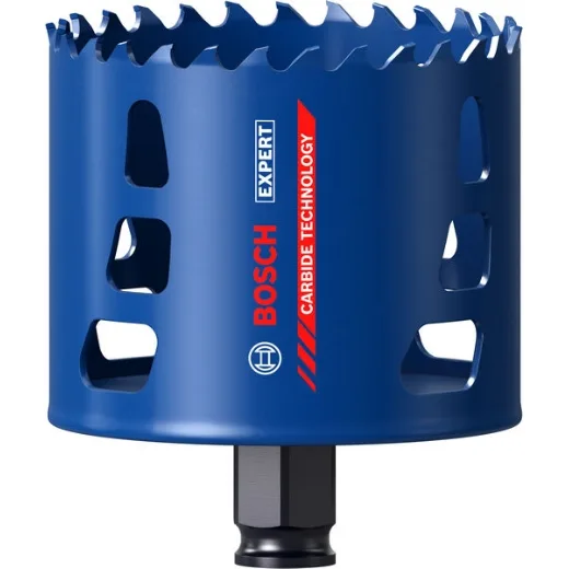 Bosch 1x Sierra de corona EXPERT Multi Material Power Change Plus (para Madera con metal, Ladrillo, Ø 83 mm, Professional Accesorios Taladro)