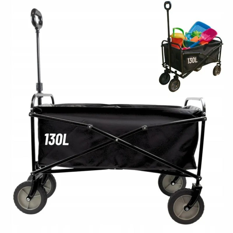 Carro de transporte de jardín plegable 130l