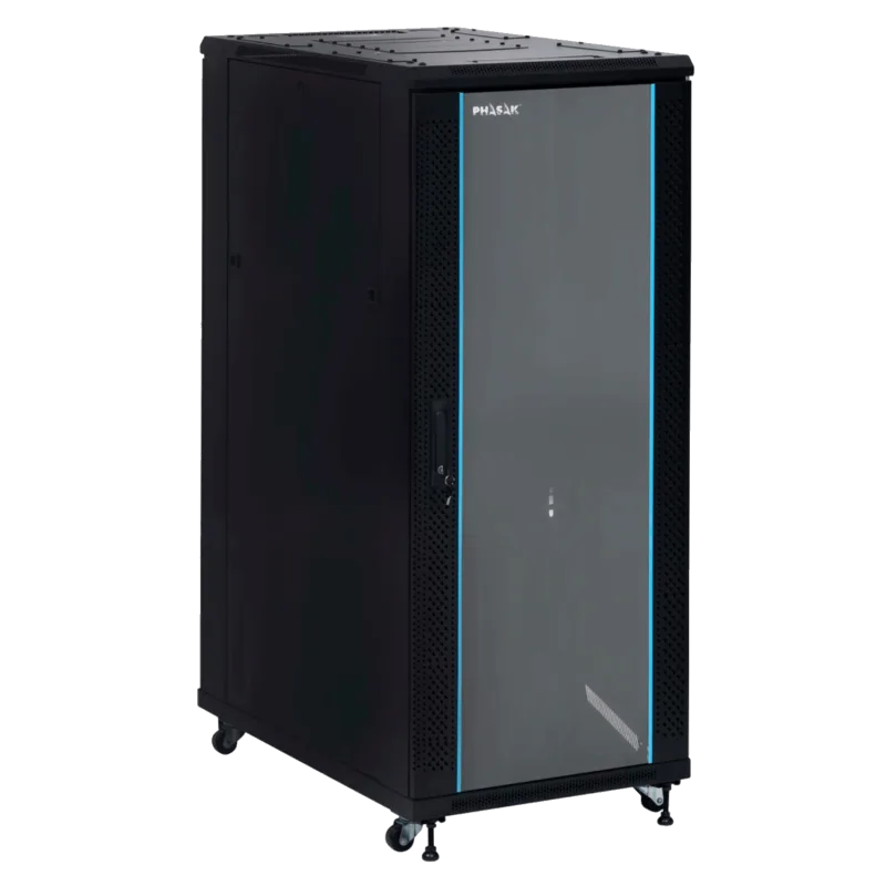 Armario rack suelo 19" phasak pro 37u 800x1000 negro