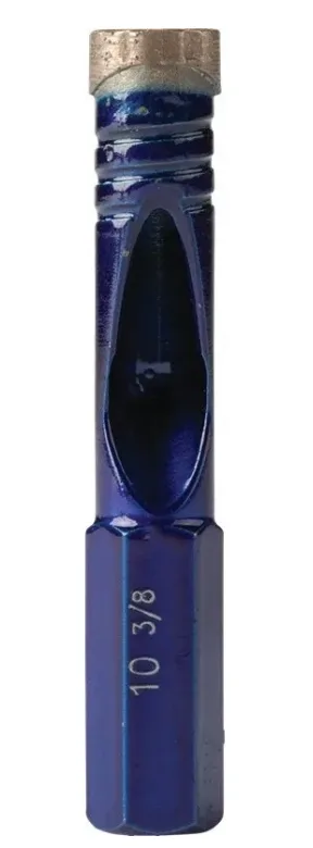 Broca de diamante 10,0 x 55 mm Makita, herramienta de perforación profesional, para materiales duros, alta precisión y durabilidad, color plateado