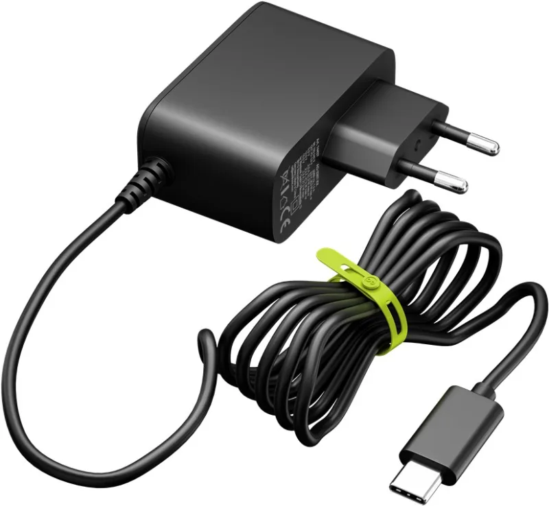 goobay Cargador USB-C 27W GAN para Raspberry Pi 5 y 4 - Adaptador Compacto con Power Delivery, reemplazo del Adaptador Original, también para Smartphones y tabletas, Negro, 74437