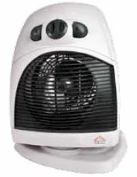 DCG Eltronic HL9385 calefactor eléctrico Negro, Blanco 2000 W Ventilador eléctrico