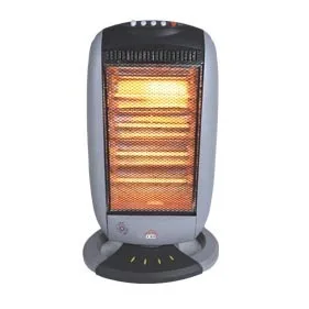 DCG Eltronic SA9224 calefactor eléctrico Negro, Gris 1600 W Calefactor eléctrico halógeno